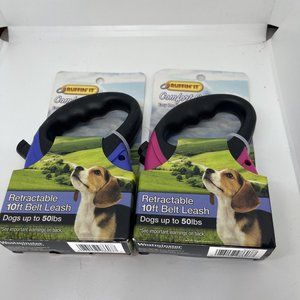 Pet Retractable Leash,No 98607,  Westminster Pet Products, 2 Pk Pink & Purple
